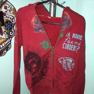 L.a.m.b zip up sweatshirt